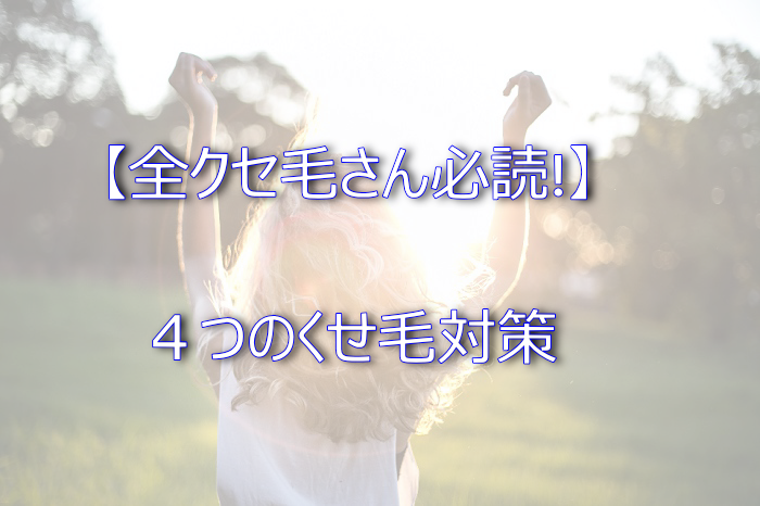 全クセ毛さん必読 ４つのくせ毛対策を解説 デメリットも正直に教えます 元美容師mの髪のお悩み撲滅ブログ
